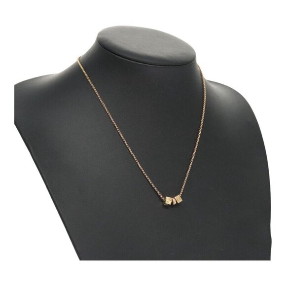 Christian Dior Necklace metal Gold Auth FF6372 - Picture 1 of 11